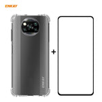 Hat-Prince ENKAY Custodia antiurto in TPU trasparente Custodia morbida antiscivolo + 0,26 mm 9H 2,5D Pellicola protettiva in vetro temperato a copertura totale, For Motorola Moto G9 / G9 Play, For Xiaomi Redmi 9A, For Xiaomi Redmi 9C                   ...