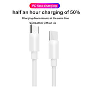 Caricabatterie da viaggio USB-C/Type-C 2 in 1 PD3.0 da 30 W con piedino staccabile + set di cavi dati a ricarica rapida PD3.0 3A da USB-C/Type-C a USB-C/Type-C, Lunghezza cavo: 1 m,Spina AU, 1m AU Plug
