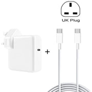 Caricabatterie da viaggio USB-C/Type-C 2 in 1 PD3.0 da 30 W con piedino staccabile + set di cavi dati a ricarica rapida PD3.0 3A da USB-C/Type-C a USB-C/Type-C, Lunghezza cavo: 1 m,Spina britannica, 1m UK Plug