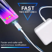 Set di cavi dati a ricarica rapida PD 30 W USB-C/Type-C PD 3.0 da USB-C/Type-C a USB-C/Type-C 2 in 1, lunghezza cavo: 2 m, spina AU, 2m AU Plug