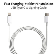 Caricabatterie da viaggio USB-C/Type-C 2 in 1 PD3.0 da 30 W con piedino staccabile + set di cavi dati a ricarica rapida PD3.0 3A USB-C/Type-C a 8 pin, lunghezza cavo: 1 m, spina americana, 1m