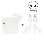 Caricabatterie da viaggio USB-C/Type-C 2 in 1 PD3.0 da 30 W con piedino staccabile + set di cavi dati a ricarica rapida PD3.0 3A USB-C/Type-C a 8 pin, lunghezza cavo: 1 m, spina AU, 1m