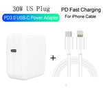 Caricatore USB-C 30W PD3.0 con cavo dati 2m e piedino staccabile