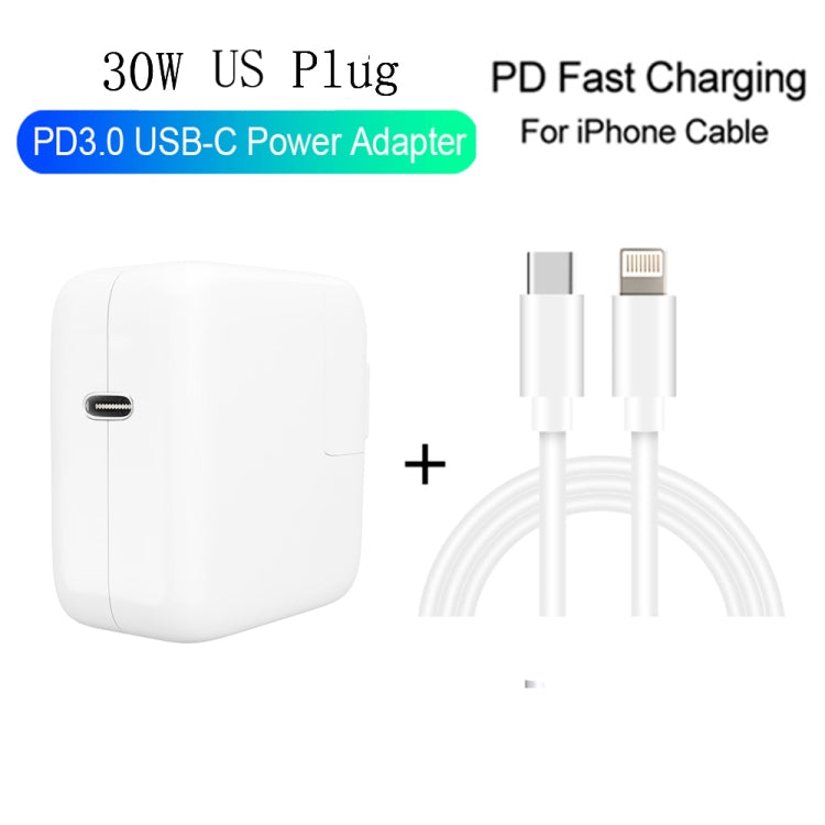 Caricatore USB-C 30W PD3.0 con cavo dati 2m e piedino staccabile