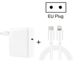 Caricabatterie USB-C 30W PD3.0 con cavi 2m spina UE
