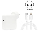 Caricabatterie USB-C 30W PD3.0 con cavo dati 2m spina AU