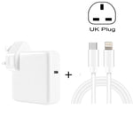 Caricabatterie USB-C 30W PD3.0 con cavo 2m presa UK