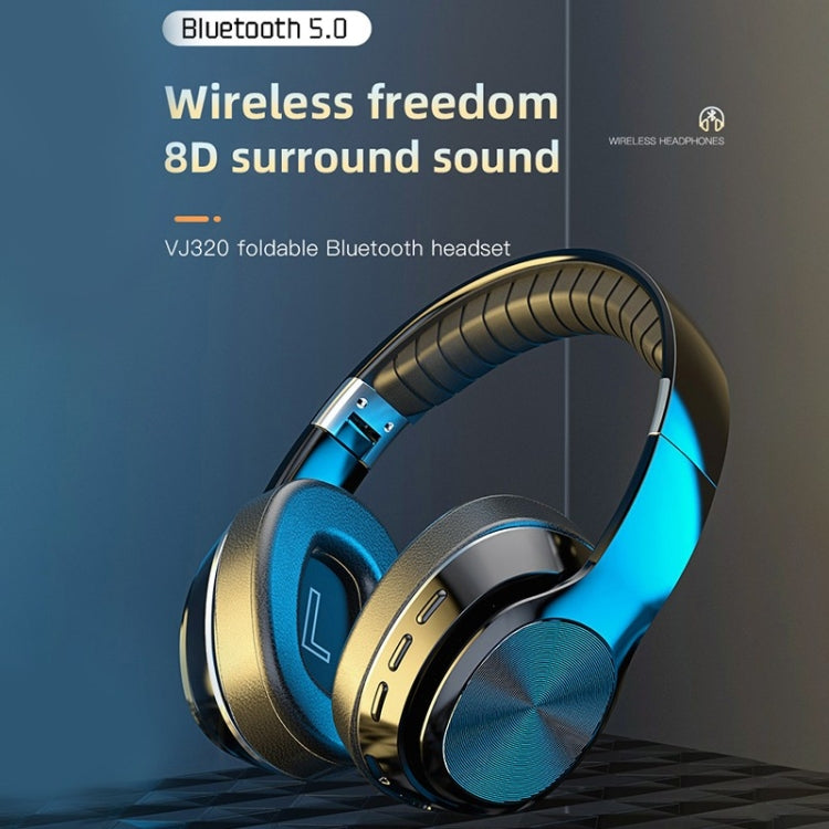 VJ320 Bluetooth 5.0 Cuffie wireless pieghevoli montate sulla testa Supporto TF Card con microfono, VJ320 Black, VJ320 Blue, VJ320 Red, VJ320 White