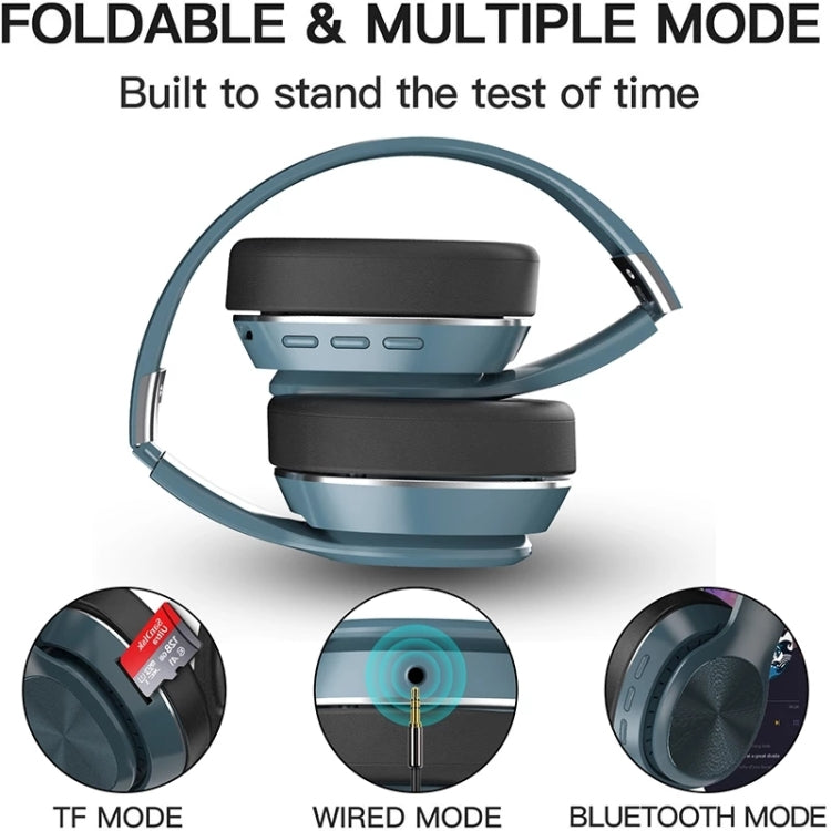 VJ320 Bluetooth 5.0 Cuffie wireless pieghevoli montate sulla testa Supporto TF Card con microfono, VJ320 Black, VJ320 Blue, VJ320 Red, VJ320 White