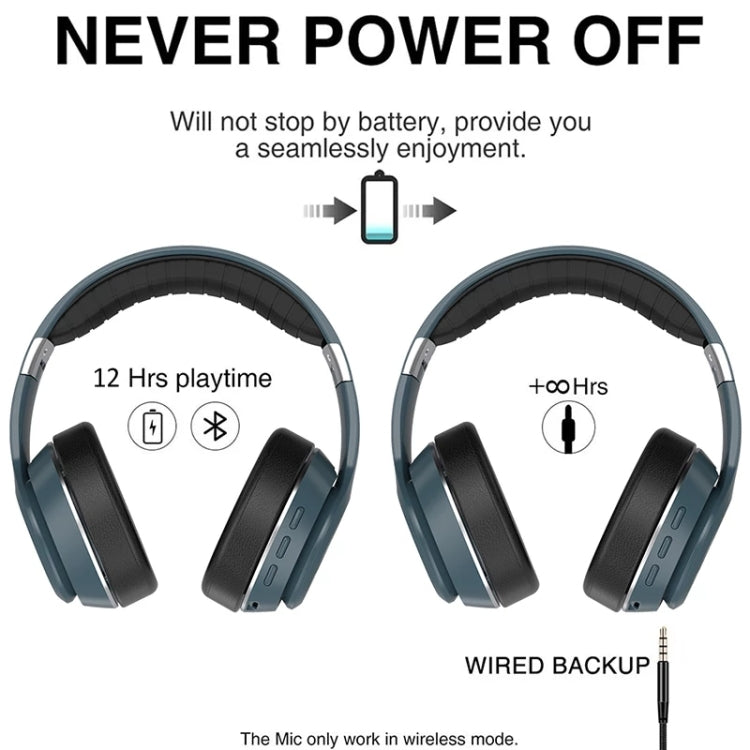 VJ320 Bluetooth 5.0 Cuffie wireless pieghevoli montate sulla testa Supporto TF Card con microfono, VJ320 Black, VJ320 Blue, VJ320 Red, VJ320 White