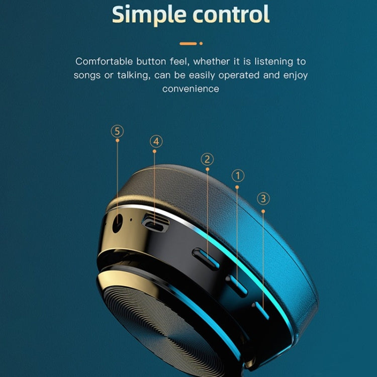 VJ320 Bluetooth 5.0 Cuffie wireless pieghevoli montate sulla testa Supporto TF Card con microfono, VJ320 Black, VJ320 Blue, VJ320 Red, VJ320 White