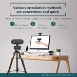 C7 1080PHD Messa a fuoco automatica Obiettivo con rotazione a 360 gradi Trasmissione in tempo reale WebCamera USB senza driver con microfono