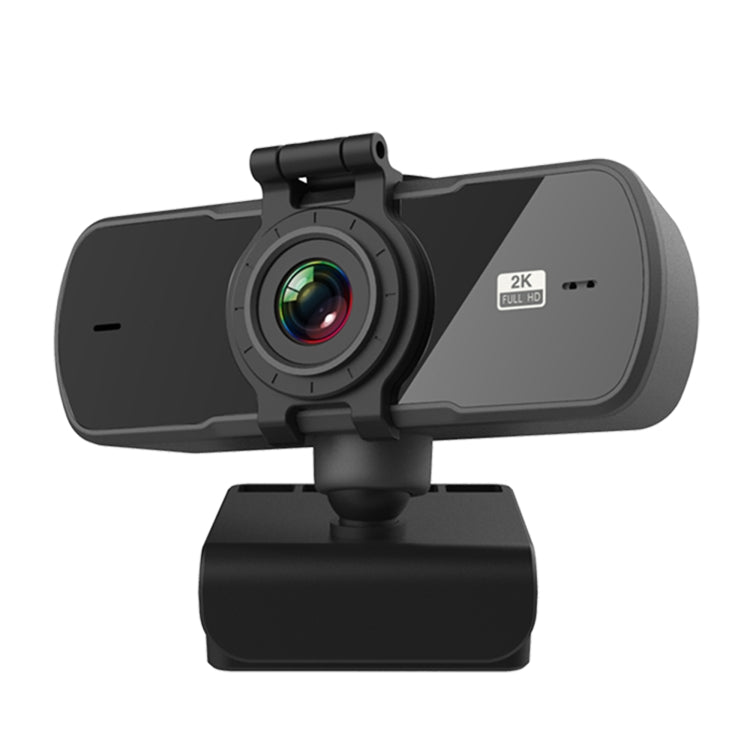 C5 Webcam 2K Full HD con messa a fuoco automatica da 4 milioni di pixel, rotazione a 360°, webcam USB per trasmissione in diretta senza driver, con microfono, C5