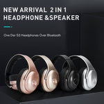 Cuffie e altoparlante OneDer S3 2 in1 Cuffie Bluetooth wireless portatili con cancellazione del rumore stereo sopra l'orecchio