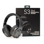 Cuffie e altoparlante OneDer S3 2 in1 Cuffie Bluetooth wireless portatili con cancellazione del rumore stereo sopra l'orecchio
