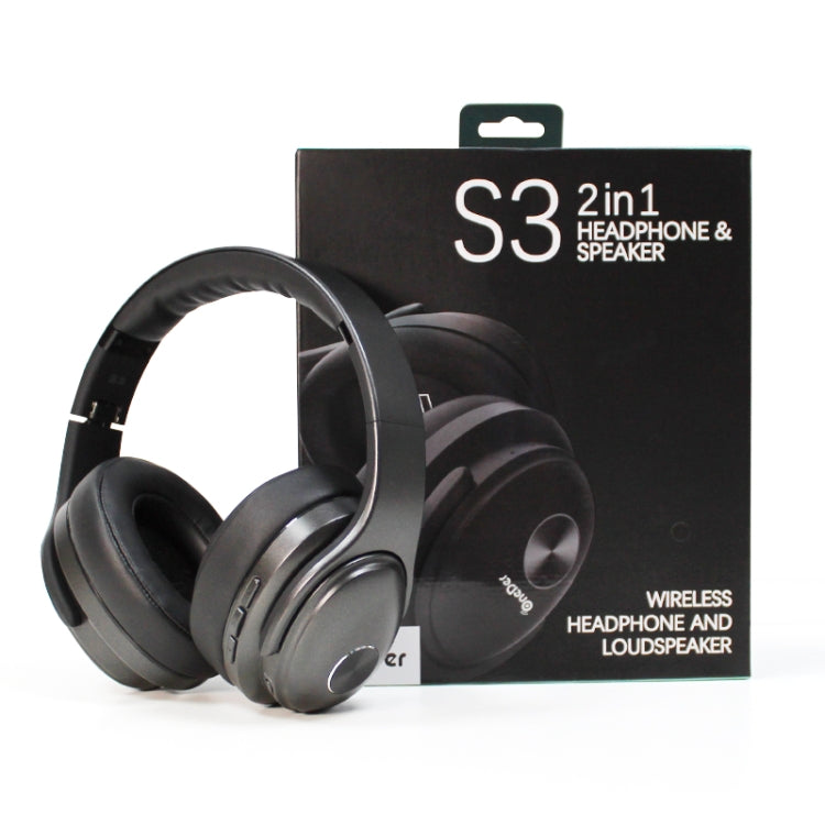 Cuffie e altoparlante OneDer S3 2 in1 Cuffie Bluetooth wireless portatili con cancellazione del rumore stereo sopra l'orecchio