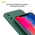 ENKAY ENK-PC071 Custodia protettiva antiurto in silicone liquido Hat-Prince per iPhone XS / X, For iPhone XS