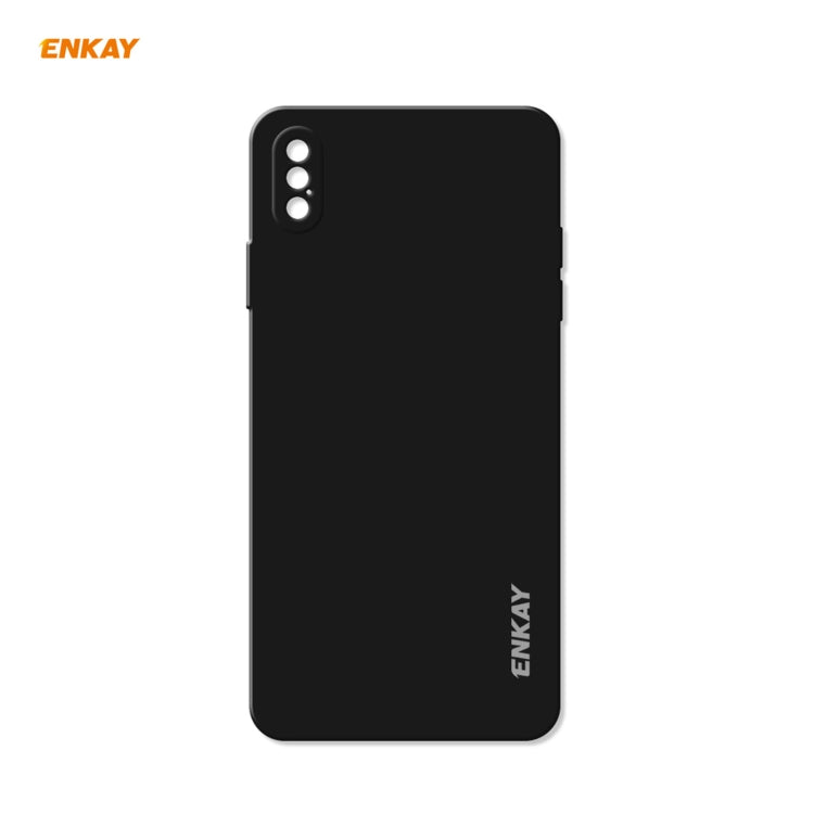 ENKAY ENK-PC072 Custodia protettiva antiurto in silicone liquido Hat-Prince per iPhone XS Max, For iPhone XS Max