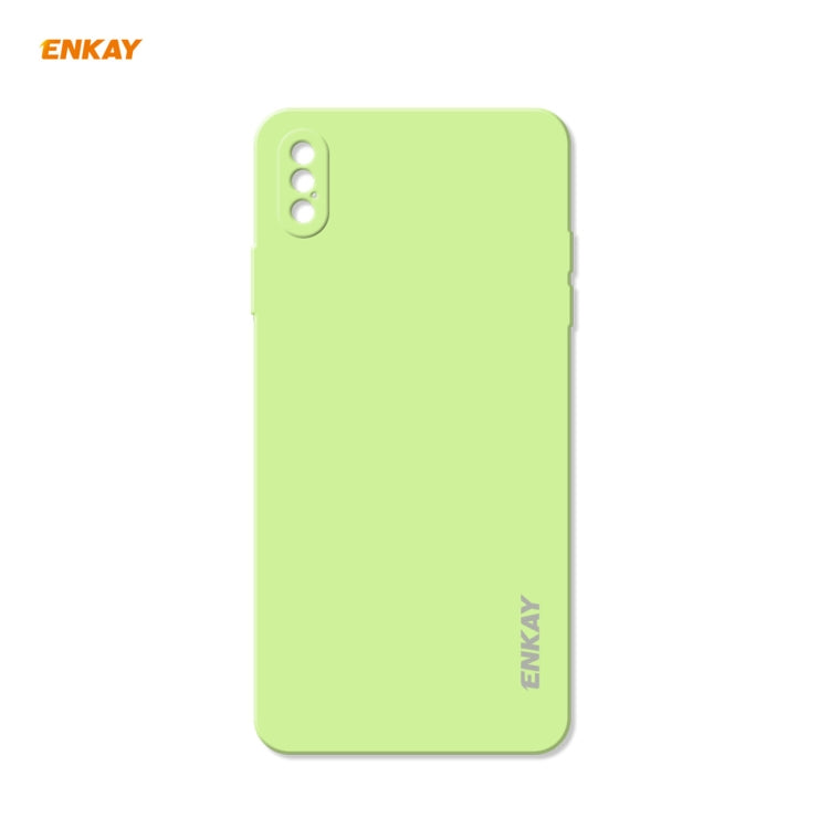 ENKAY ENK-PC072 Custodia protettiva antiurto in silicone liquido Hat-Prince per iPhone XS Max, For iPhone XS Max