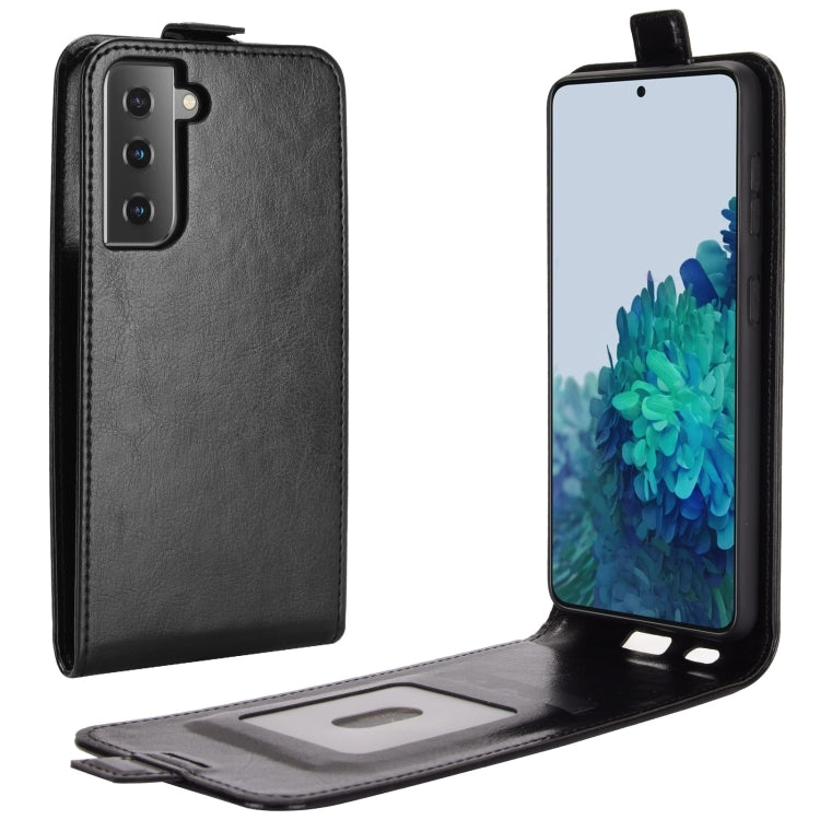 Per Samsung Galaxy S30 R64 Texture Custodia protettiva in pelle a vibrazione verticale singola con slot per schede e cornice per foto, For Galaxy S21 5G
