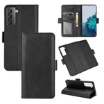 Per Samsung Galaxy S30 Custodia in pelle a vibrazione orizzontale con fibbia magnetica a doppio lato con supporto, slot per schede e portafoglio, For Samsung Galaxy S21 5G
