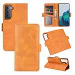 Per Samsung Galaxy S30 Custodia in pelle a vibrazione orizzontale con fibbia magnetica a doppio lato con supporto, slot per schede e portafoglio, For Samsung Galaxy S21 5G