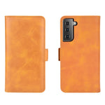 Per Samsung Galaxy S30 Custodia in pelle a vibrazione orizzontale con fibbia magnetica a doppio lato con supporto, slot per schede e portafoglio, For Samsung Galaxy S21 5G