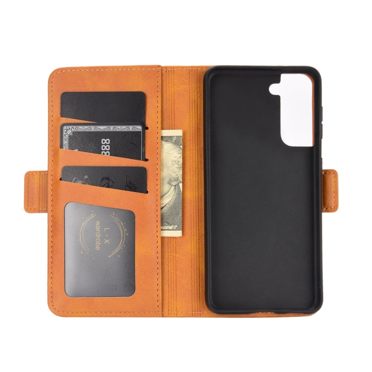 Per Samsung Galaxy S30 Custodia in pelle a vibrazione orizzontale con fibbia magnetica a doppio lato con supporto, slot per schede e portafoglio, For Samsung Galaxy S21 5G