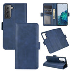 Per Samsung Galaxy S30 Custodia in pelle a vibrazione orizzontale con fibbia magnetica a doppio lato con supporto, slot per schede e portafoglio, For Samsung Galaxy S21 5G