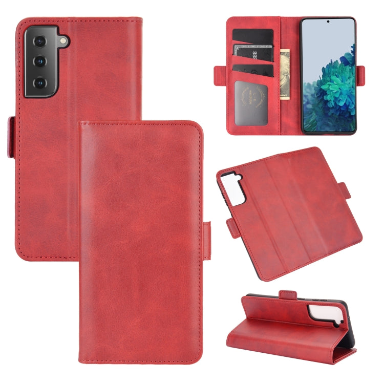 Per Samsung Galaxy S30 Custodia in pelle a vibrazione orizzontale con fibbia magnetica a doppio lato con supporto, slot per schede e portafoglio, For Samsung Galaxy S21 5G