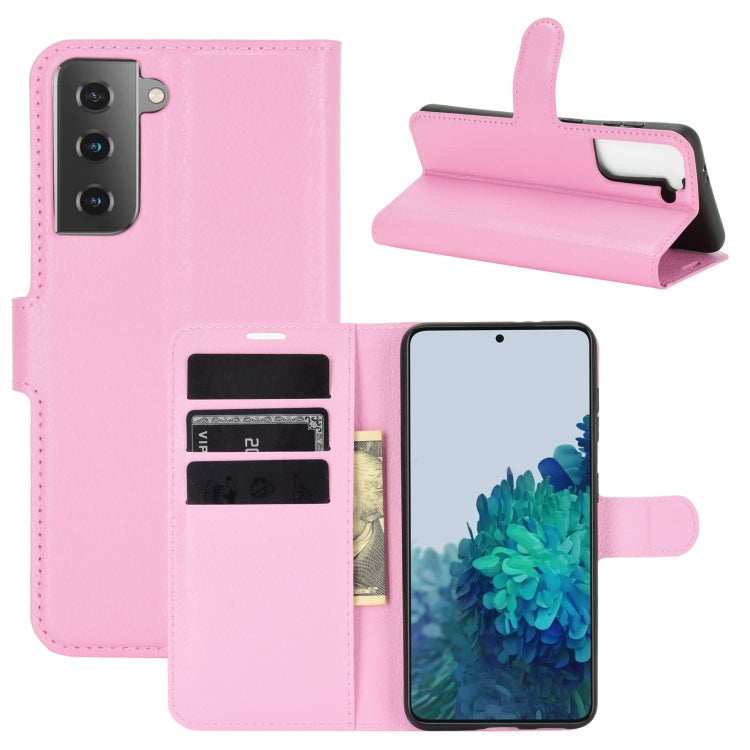Per Samsung Galaxy S30 Litchi Texture Custodia protettiva a vibrazione orizzontale con supporto e slot per schede e portafoglio, For Galaxy S21 5G