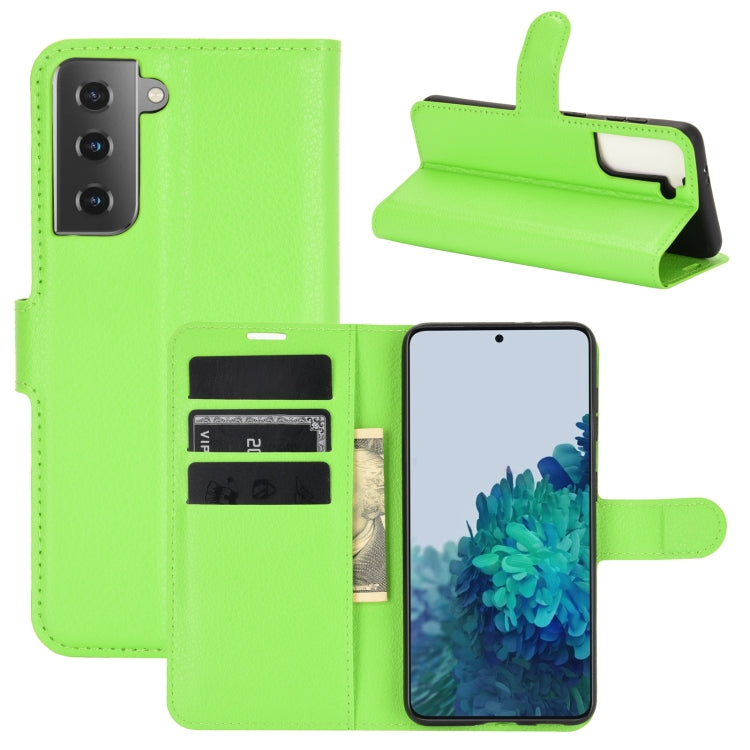 Per Samsung Galaxy S30 Litchi Texture Custodia protettiva a vibrazione orizzontale con supporto e slot per schede e portafoglio, For Galaxy S21 5G