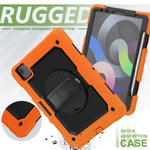 Per iPad Air 2020 10.9 gel di silice nero antiurto + custodia protettiva per PC colorata, For iPad Air 2022 / 2020 10.9