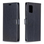 Per Samsung A51 5G Crazy Horse Texture Custodia in pelle a vibrazione orizzontale con supporto e slot per schede e portafoglio e cornice per foto, For Samsung Galaxy A51 5G