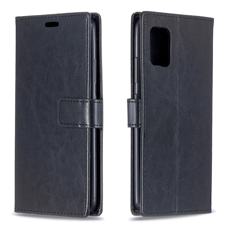Per Samsung A51 5G Crazy Horse Texture Custodia in pelle a vibrazione orizzontale con supporto e slot per schede e portafoglio e cornice per foto, For Samsung Galaxy A51 5G