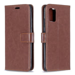 Per Samsung A51 5G Crazy Horse Texture Custodia in pelle a vibrazione orizzontale con supporto e slot per schede e portafoglio e cornice per foto, For Samsung Galaxy A51 5G