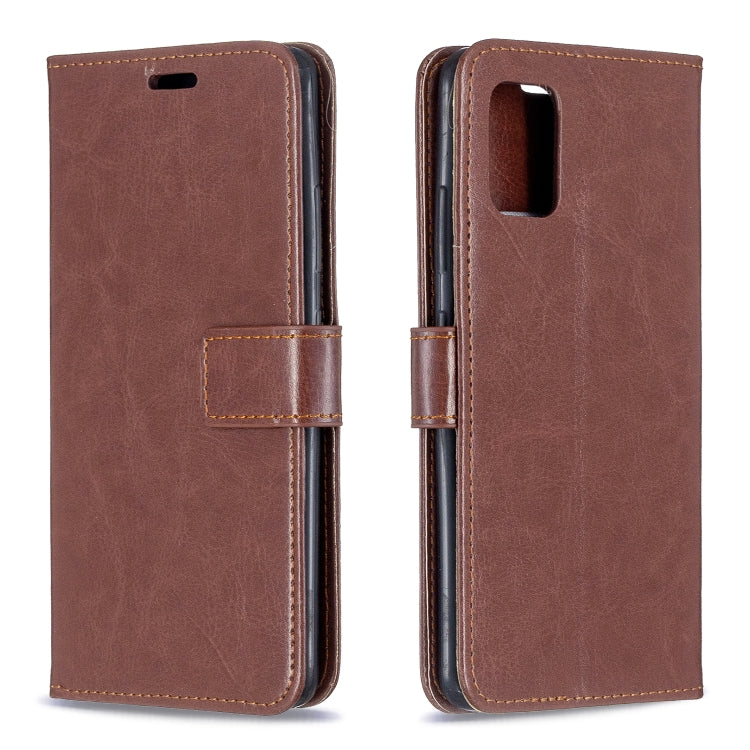 Per Samsung A51 5G Crazy Horse Texture Custodia in pelle a vibrazione orizzontale con supporto e slot per schede e portafoglio e cornice per foto, For Samsung Galaxy A51 5G
