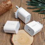 Caricabatterie USB-C 20W PD con set cavi Type-C 2m