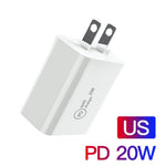 Caricabatterie USB-C 20W PD con cavo dati 1m