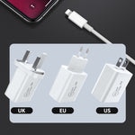 Caricabatterie USB-C 20W PD con cavo dati 1m