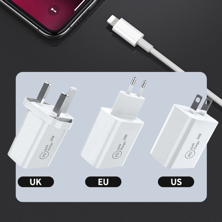 Caricabatterie USB-C 20W PD con cavo dati 1m