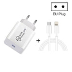 Caricabatterie USB-C 20W PD con cavo dati 1m