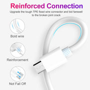 XJ-011 Cavo dati di ricarica rapida da USB maschio a micro USB maschio 3A, lunghezza: 1 m, 1m