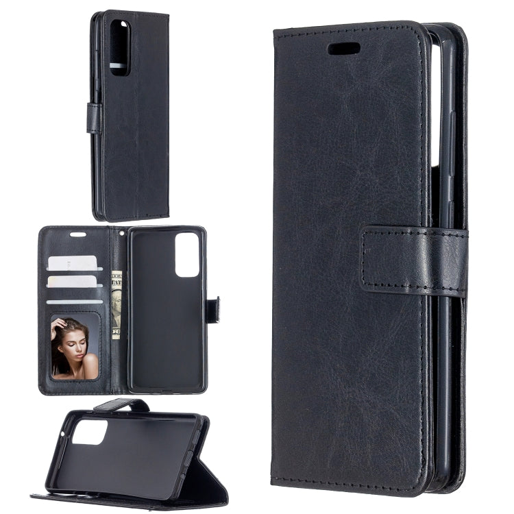 Per Samsung Galaxy S20 FE Crazy Horse Texture Custodia in pelle a vibrazione orizzontale con supporto e slot per schede e portafoglio e cornice per foto, For Galaxy S20 FE