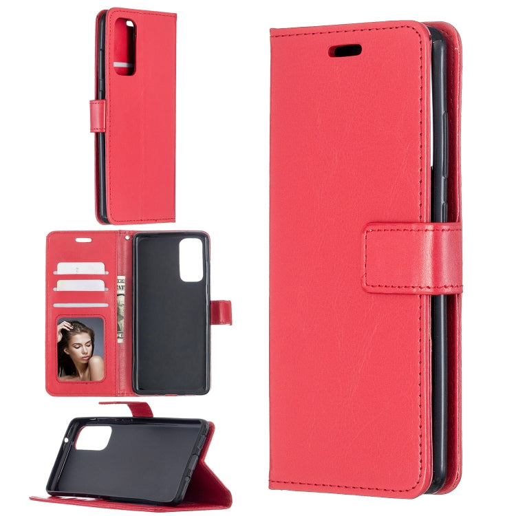 Per Samsung Galaxy S20 FE Crazy Horse Texture Custodia in pelle a vibrazione orizzontale con supporto e slot per schede e portafoglio e cornice per foto, For Galaxy S20 FE