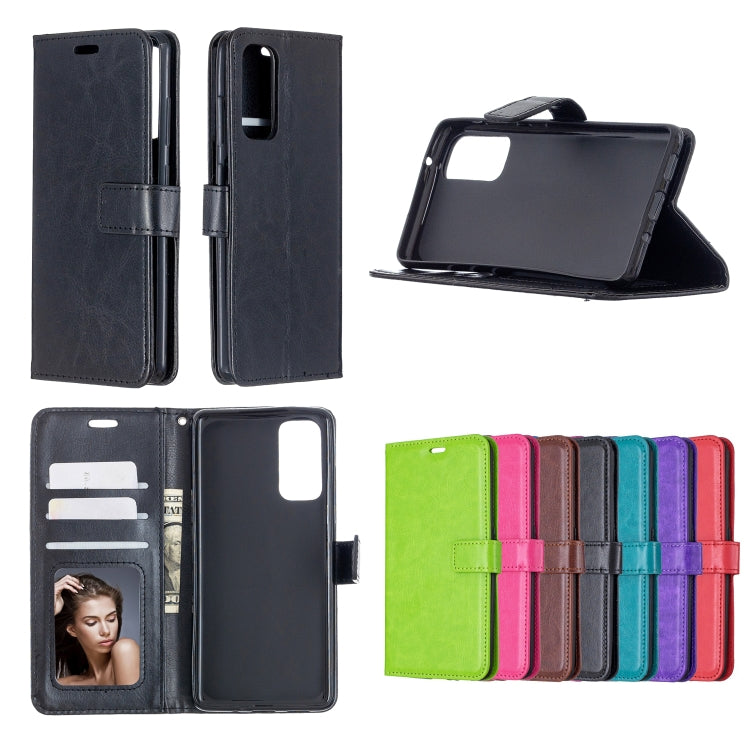 Per Samsung Galaxy S20 FE Crazy Horse Texture Custodia in pelle a vibrazione orizzontale con supporto e slot per schede e portafoglio e cornice per foto, For Galaxy S20 FE