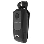 F920 CSR4.1 Auricolare Bluetooth antifurto con promemoria di vibrazione del chiamante con cavo retrattile, Black, White, Gold, Silver, Gray