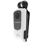 F920 CSR4.1 Auricolare Bluetooth antifurto con promemoria di vibrazione del chiamante con cavo retrattile, Black, White, Gold, Silver, Gray