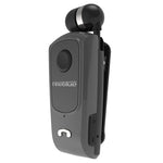 F920 CSR4.1 Auricolare Bluetooth antifurto con promemoria di vibrazione del chiamante con cavo retrattile, Black, White, Gold, Silver, Gray
