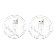 XJ-023 Cavo di ricarica interfaccia USB maschio a micro USB maschio, 2 pezzi, lunghezza: 1 m, Micro USB